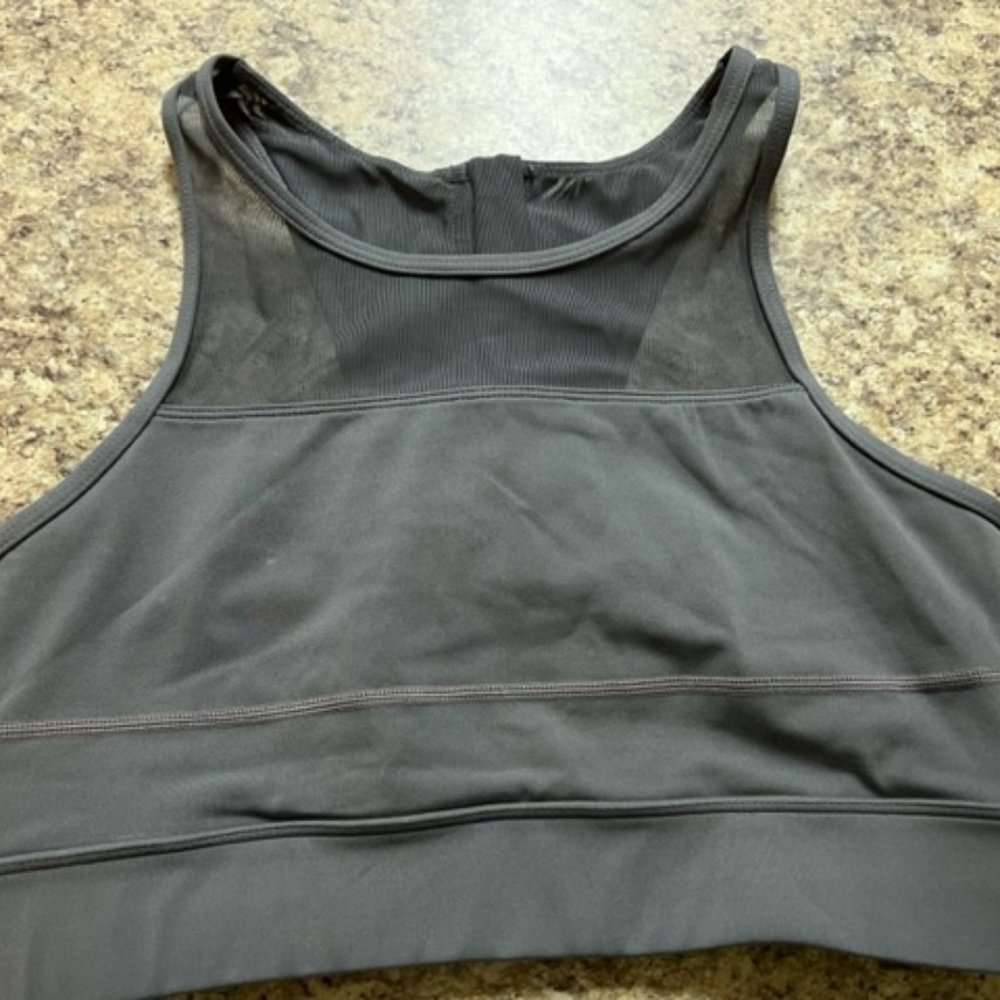 Zyia All Star Sports Bra Gray Mesh
